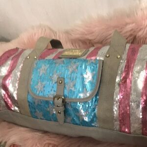 Juicy couture 45” bag sequins American flag limited